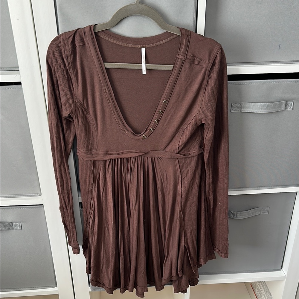 Free people Brown Long Sleeve